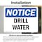 Signmission Drill Water, 5 in W x Rectangle, Vinyl Decal OS-2PACK-NS-D-35-L-11544 - alternate 4